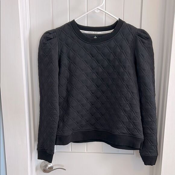 Tuckernuck Sport Quilted Sweatshirt Black Size Large - Picture 1 of 8